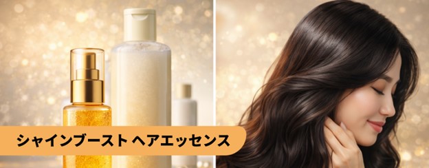 定期的に1回使うだけで、髪の輝きを取り戻しましょう。保湿シャンプー「アンプルール」には、ヘアセラムが付属しています。このヘアセラムは、コンディショナーの前に使用する「シャインブーストヘアエッセンス」です。