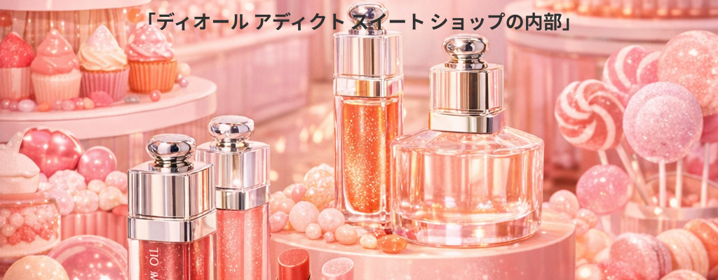 ディオール アディクト キャンディ ショップで甘い物語の魅力に浸り、笑顔がこぼれる場所へ。