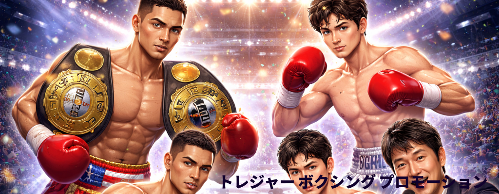 「TREASURE BOXING PROMOTION 12」は、4月3日（金）に開催されることが決定しました。本イベントでは、シリーズ全体を通じて初となる世界タイトルマッチが行われます。